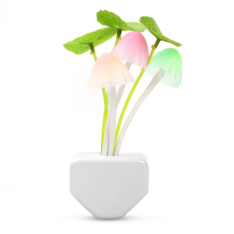 GlowLush – Sensorstyrd LED Nattlampa med Svampdesign | Mjuk Belysning för Drömmiga Kvällar