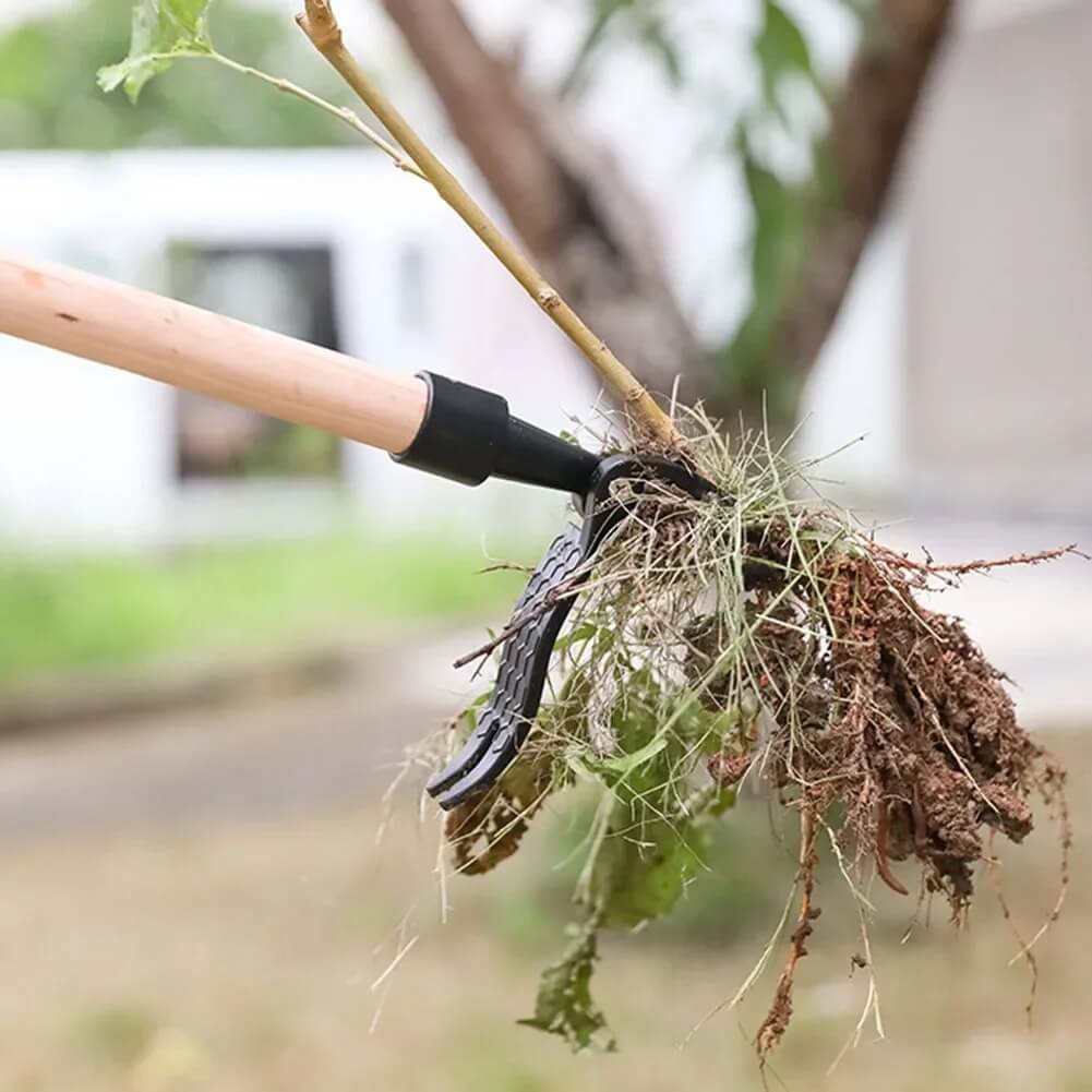 RootGrip - Kloliknande Ogräshuvud för Trädgårdsverktyg – Effektiv Rotborttagning i ett steg
