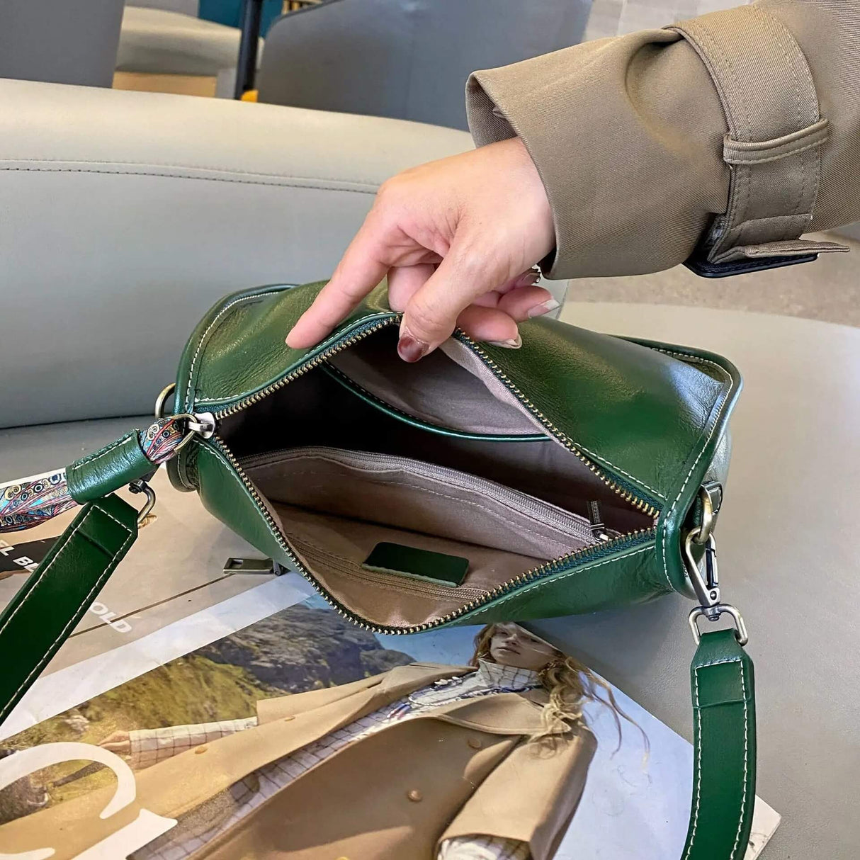 Luxury Leather Bag – Rymlig och elegant handväska i äkta läder