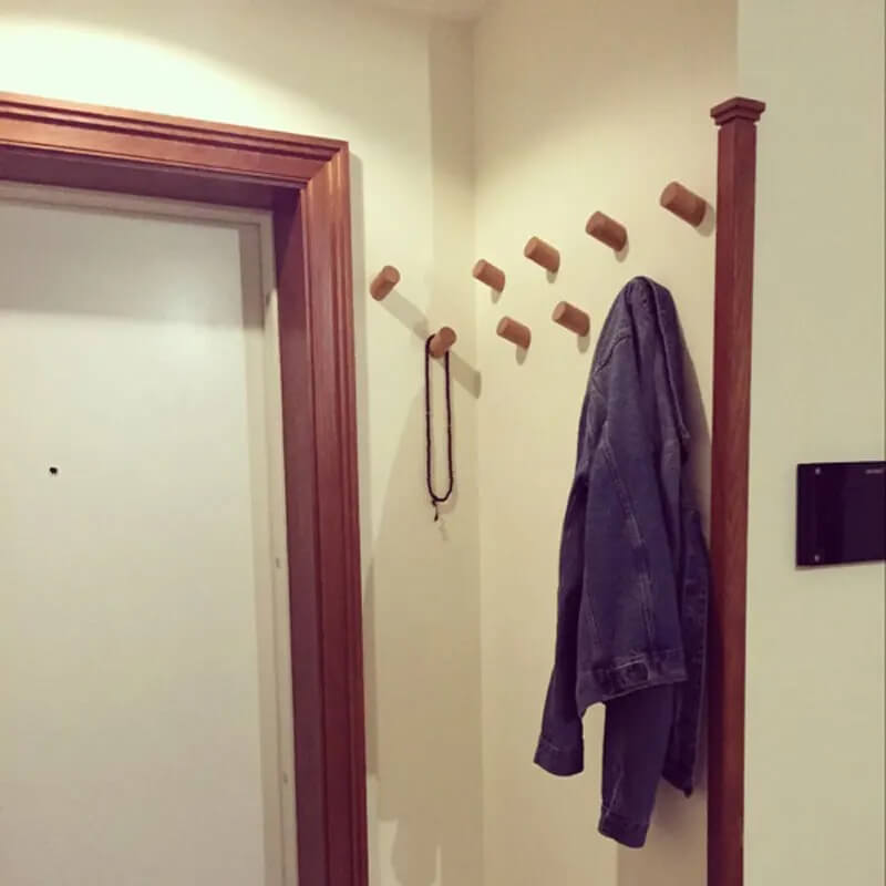 BarkHook – Väggmonterad Träkrok för Kläder, Nycklar & Accessoarer | Stilren Förvaring i Naturlig Design