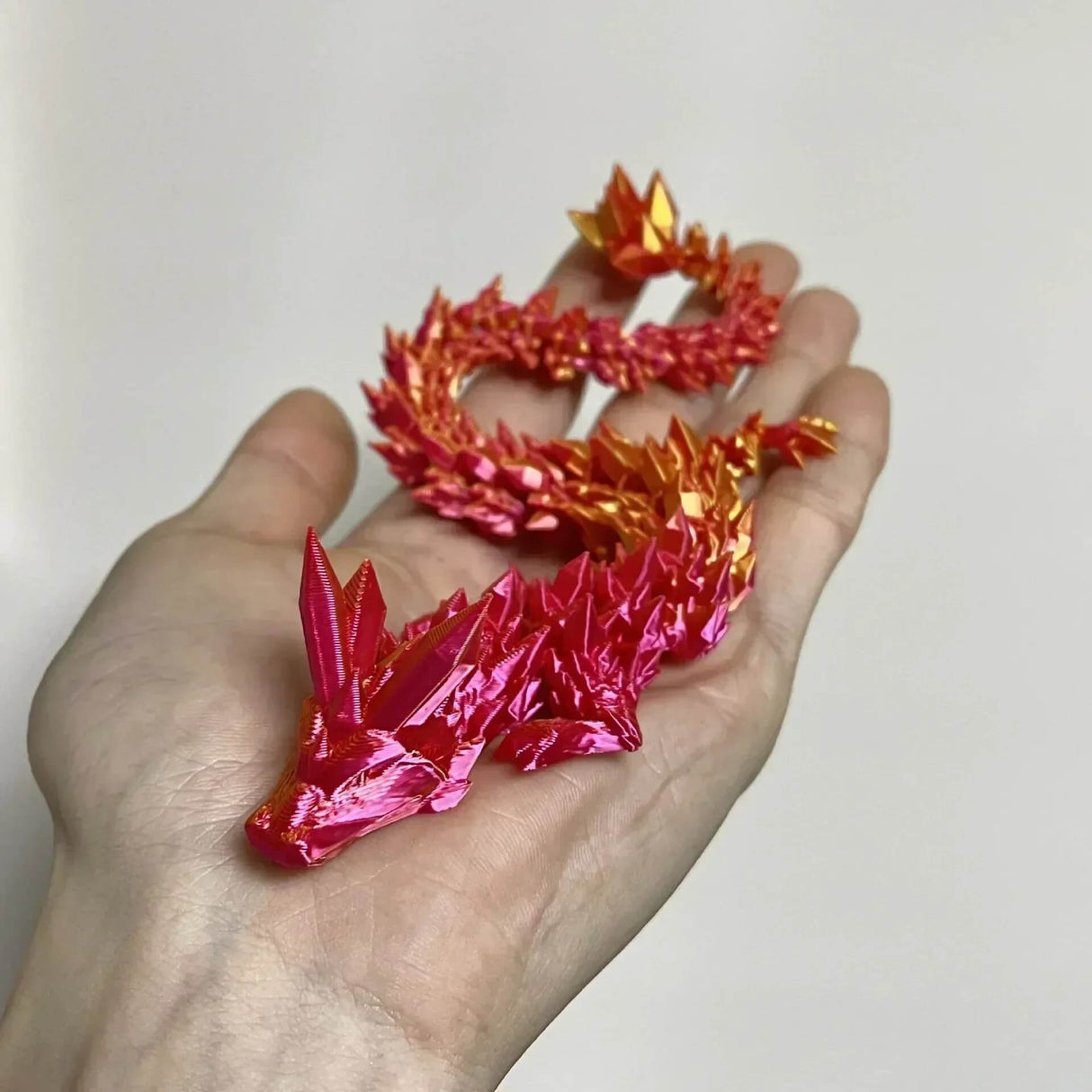 DrakeMorph - Rörlig 3D-printad Drakmodell för Dekor och Fantasi