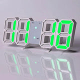 BrightChrono – 3D Digital LED Vägg- & Bordsklocka | Stilren Tidsvisning för Hem & Kontor