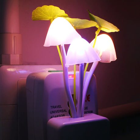 GlowLush – Sensorstyrd LED Nattlampa med Svampdesign | Mjuk Belysning för Drömmiga Kvällar