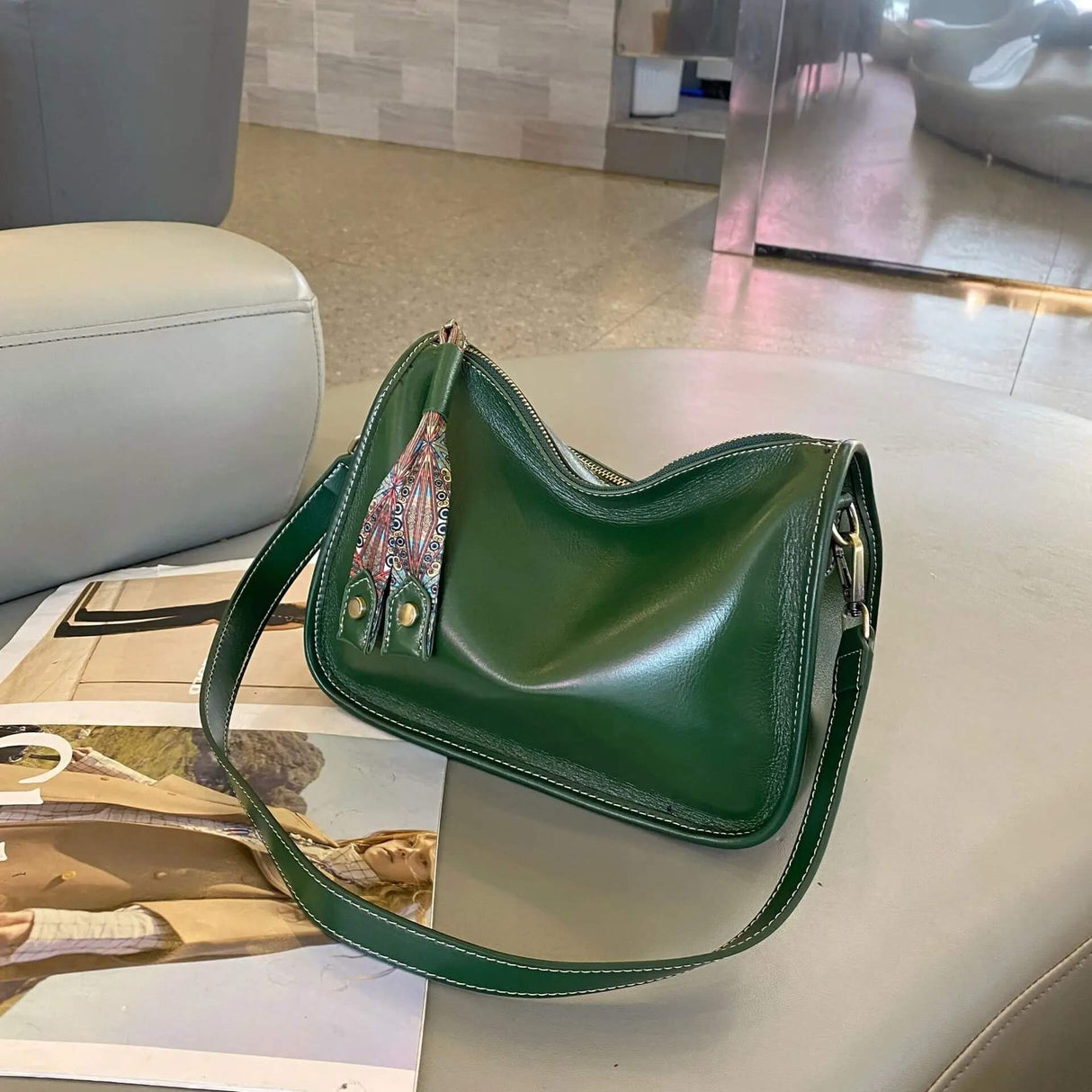 Luxury Leather Bag – Rymlig och elegant handväska i äkta läder
