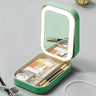 GlamVault - Travel-friendly Makeup Storage with Built-in LED Mirror | Convenient Storage with Style