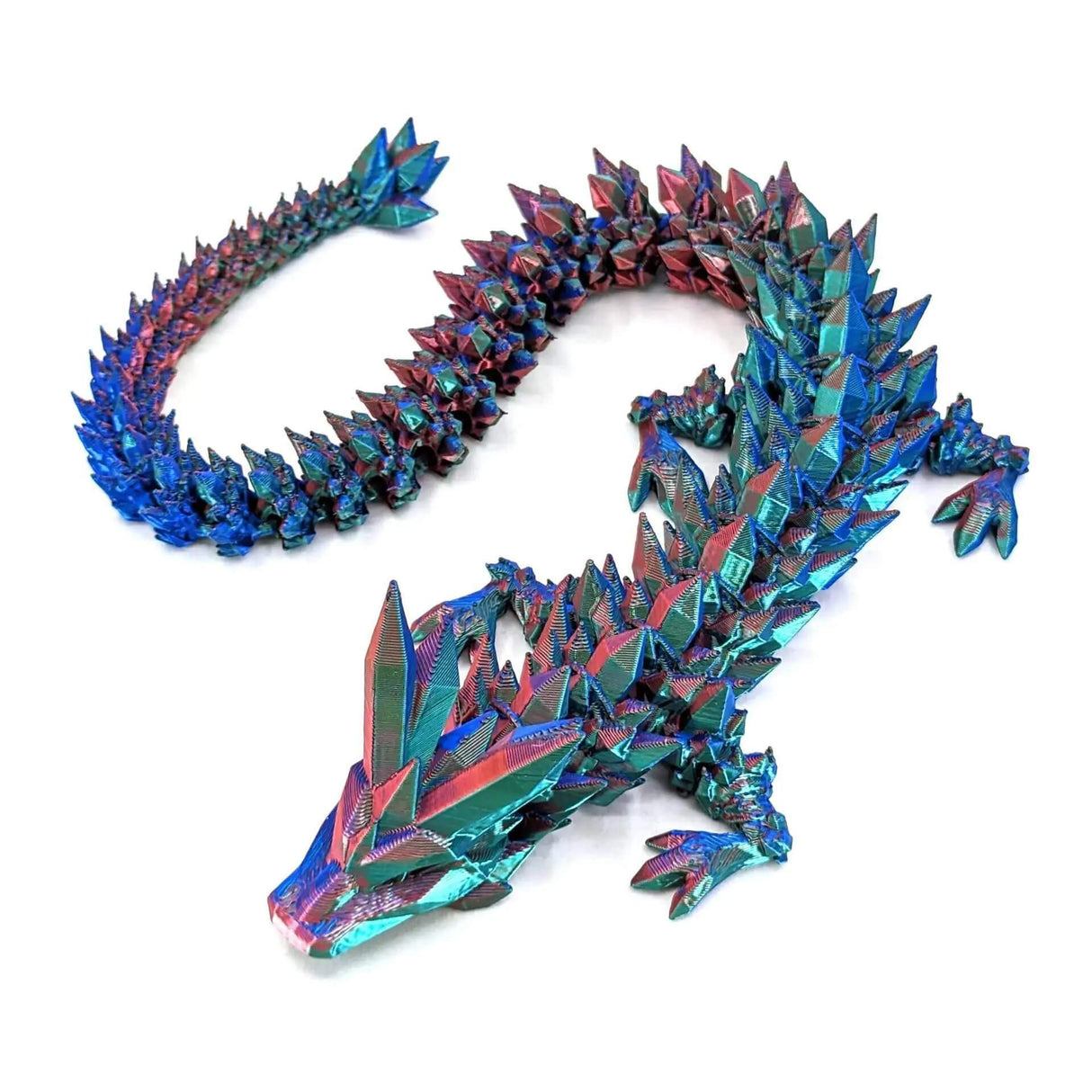 DrakeMorph - Rörlig 3D-printad Drakmodell för Dekor och Fantasi