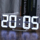 BrightChrono – 3D Digital LED Vägg- & Bordsklocka | Stilren Tidsvisning för Hem & Kontor