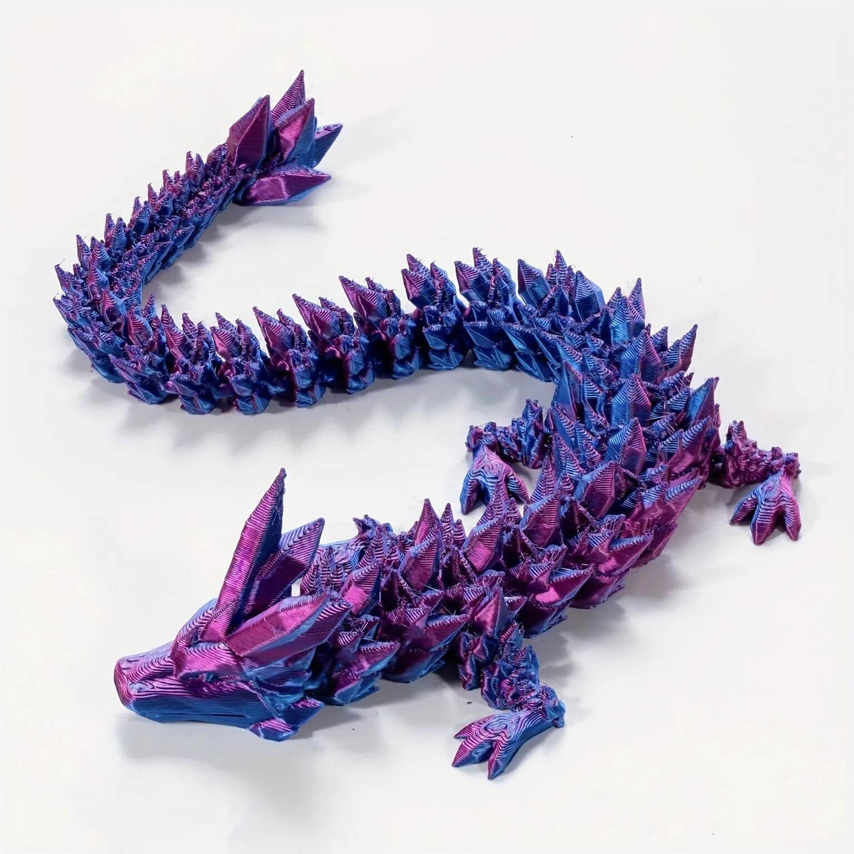 DrakeMorph - Rörlig 3D-printad Drakmodell för Dekor och Fantasi