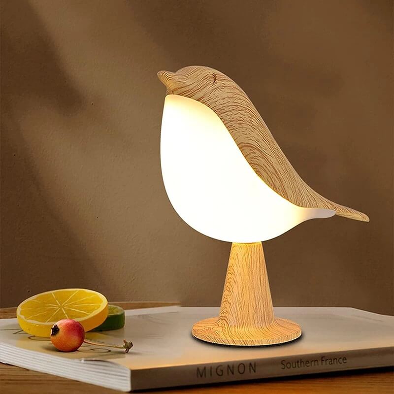 FeatherGlow – LED Fågelnattlampa med Touchstyrning | Dekorativ & Avslappnande Belysning för Sovrum och Vardagsrum