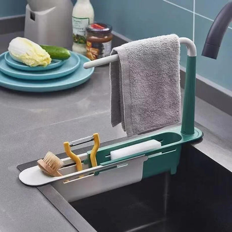 SinkSmart – Justerbar Förvaringskorg för Diskho | Håll Ordning vid Diskbänken med Stil