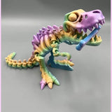DinoFlex - Rörlig 3D-printad Dinosauriemodell för Lek och Dekor