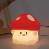 GlowShroom – LED nattlampa i silikon | Mjuk pumpa-, svamp- eller spökdesign för barnrum och sovrum