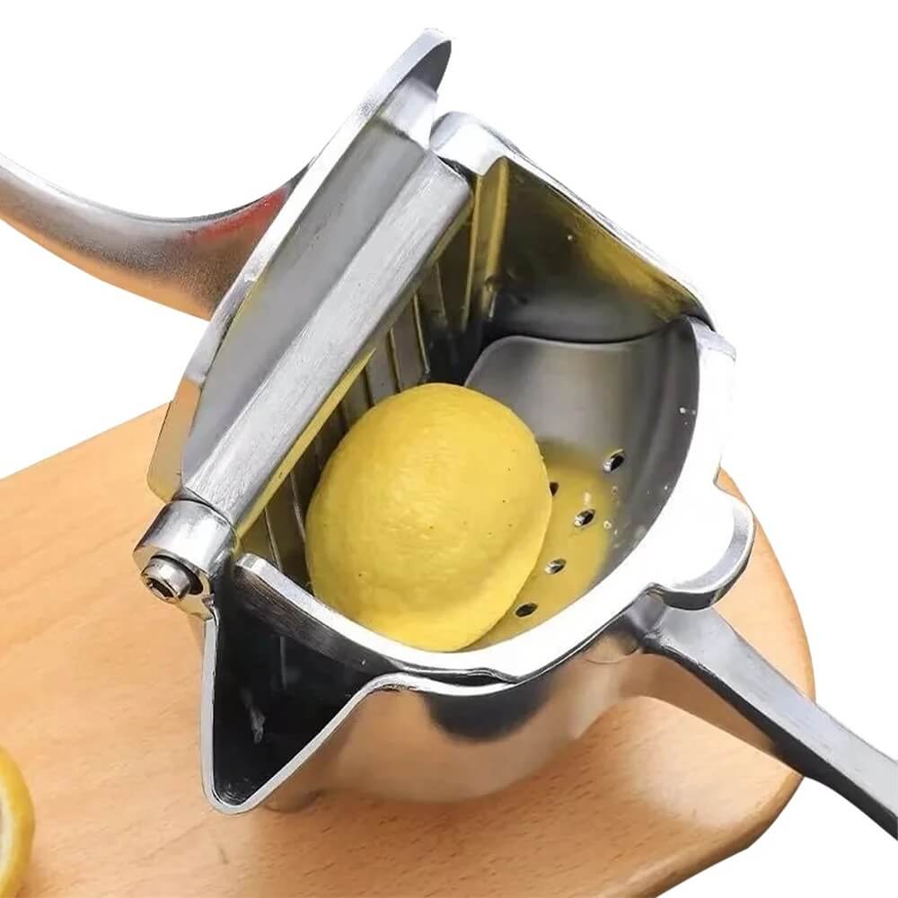 FruktPressa – Manuell Juicepress i Aluminium | Enkel Pressning av Citrus, Granatäpple och Mer