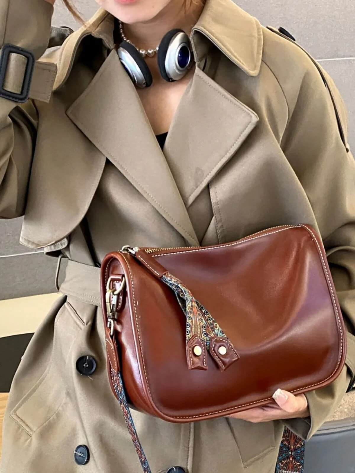 Luxury Leather Bag – Rymlig och elegant handväska i äkta läder