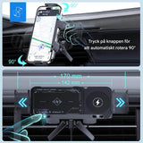 ChargeMount - Adjustable Smart Car Phone Holder with 15W Wireless Charging Pad for Foldable Screens