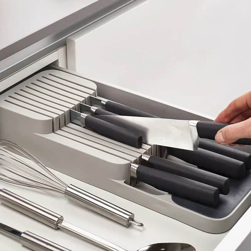 CutliBox – Smart Köksförvaring för Bestick, Knivar och Kryddflaskor | Multifunktionell Organisatör