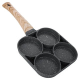 MultiChef – 4-håls Omelettpanna med Nonstick-beläggning | För Frukost, Smårätter och Kreativ Matlagning