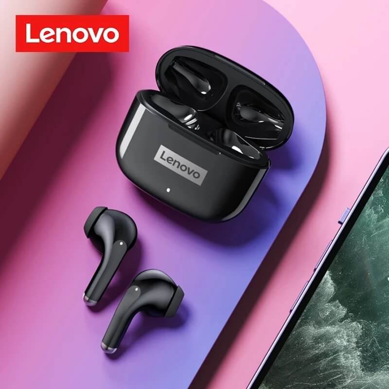 Lenovo LP40 Pro – Trådlösa Bluetooth 5.1 Hörlurar | HiFi-ljud, Touchkontroll, Laddningsetui och Mikrofon
