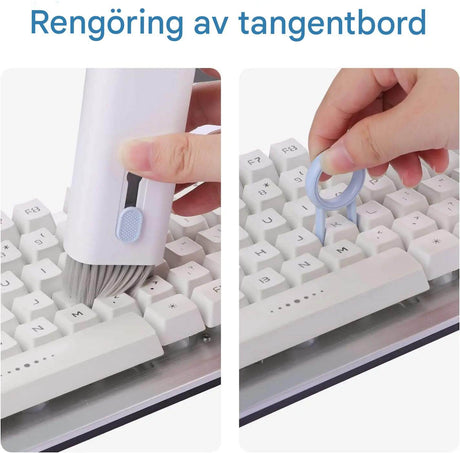CleanMate – 7-i-1 Rengöringskit för Tangentbord & Hörlurar | Smart Vårdlösning för Dator & Teknikprylar
