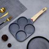 MultiChef – 4-håls Omelettpanna med Nonstick-beläggning | För Frukost, Smårätter och Kreativ Matlagning