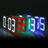 BrightChrono – 3D Digital LED Vägg- & Bordsklocka | Stilren Tidsvisning för Hem & Kontor