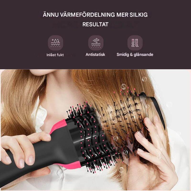 StylePro – 4-i-1 Varmluftsborste för Fön, Volym och Styling | Smidig Hårstyling med En Enhet