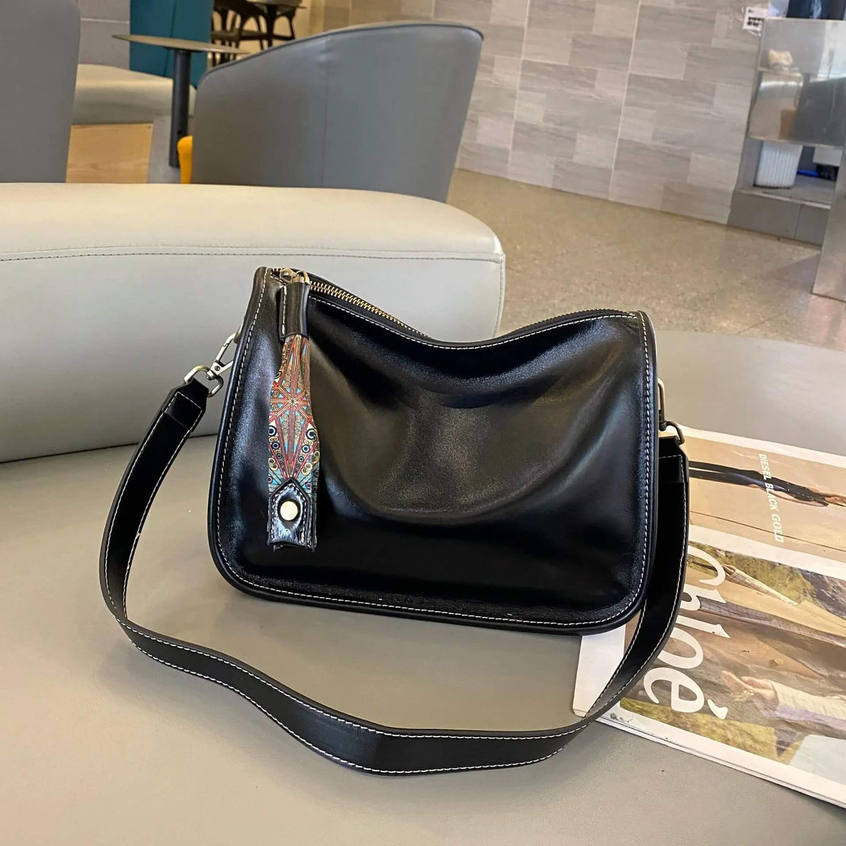 Luxury Leather Bag – Rymlig och elegant handväska i äkta läder