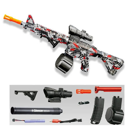 BlastForge – M416 Gelékulgevär med 7.4V Batteri och Dubbelmagasin | För Aktiva Utomhuslekar