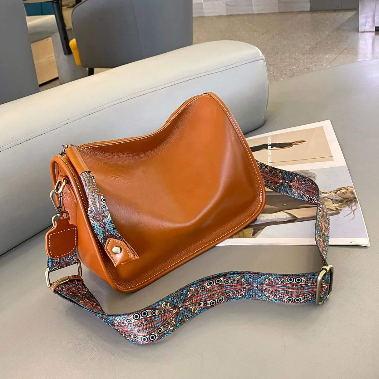 Luxury Leather Bag – Rymlig och elegant handväska i äkta läder