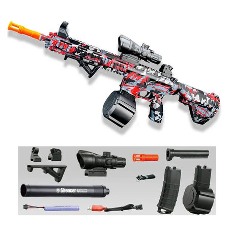 BlastForge – M416 Gelékulgevär med 7.4V Batteri och Dubbelmagasin | För Aktiva Utomhuslekar