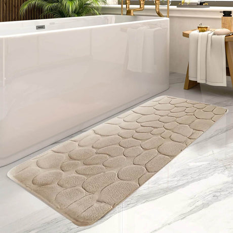 VelvioMat – Stor Badrumsmatta i Memory Foam | Halkfri, Mjuk & Absorberande Matta för Hemmet