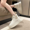 Non-slip Warm Lined Ankle Boots for Winter, Comfortable and Flat