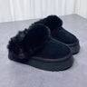 Women's Winter Slippers with Fleece Lining - Thick Sole