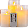 Glowelle - LED Wax Candle with Realistic Flame Effect with Remote Control and Dimmer