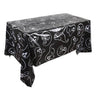Halloween Tablecloth with Pumpkin and Spider Web - Plastic Tablecloth for Party Tables and Home Decor 220x130 cm
