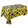 Halloween Tablecloth with Pumpkin and Spider Web - Plastic Tablecloth for Party Tables and Home Decor 220x130 cm