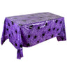 Halloween Tablecloth with Pumpkin and Spider Web - Plastic Tablecloth for Party Tables and Home Decor 220x130 cm