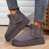 Non-slip Warm Lined Ankle Boots for Winter, Comfortable and Flat