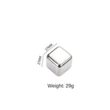 FrostGleam - Stainless Steel Ice Cube Set | Reusable Ice Cubes for Whiskey, Wine & Cocktails - Stylish, Cool & No Dilution