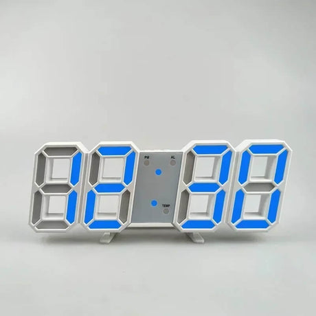 BrightChrono – 3D Digital LED Vägg- & Bordsklocka | Stilren Tidsvisning för Hem & Kontor