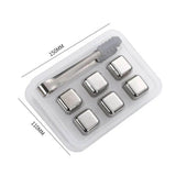FrostGleam - Stainless Steel Ice Cube Set | Reusable Ice Cubes for Whiskey, Wine & Cocktails - Stylish, Cool & No Dilution