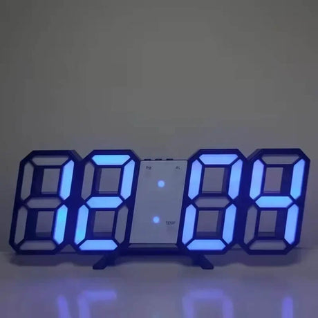 BrightChrono – 3D Digital LED Vägg- & Bordsklocka | Stilren Tidsvisning för Hem & Kontor