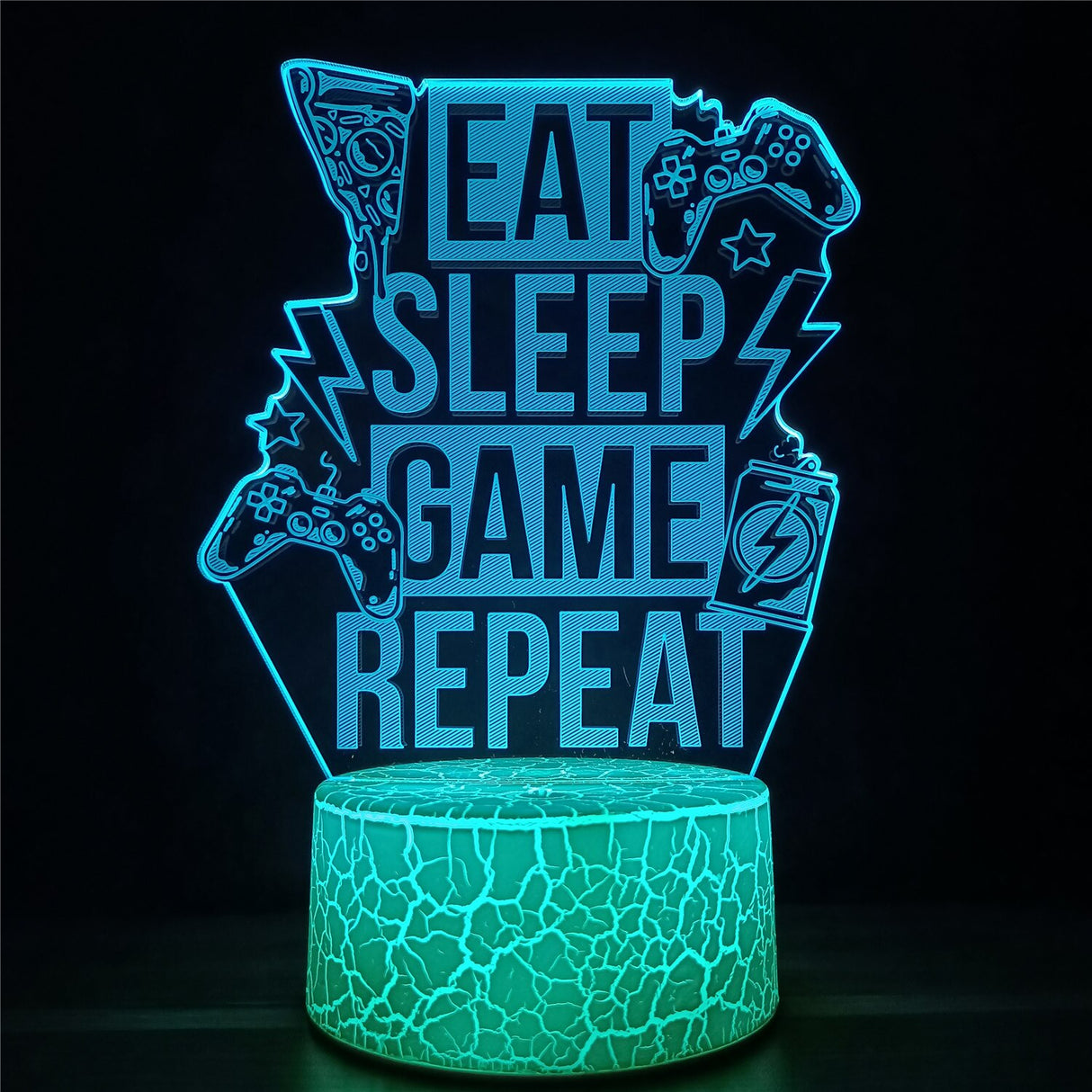 3D LED Lampa Gamer