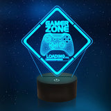 3D LED Lampa Gamer