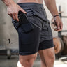Men's Training Shorts with Inner Pants