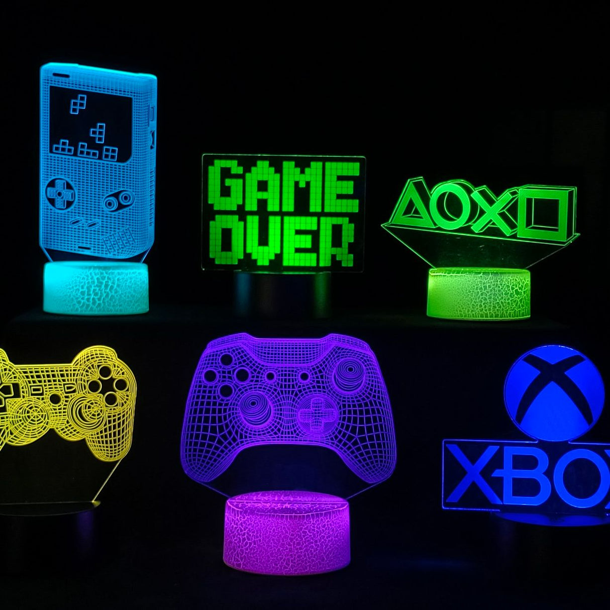 3D LED Lampa Gamer