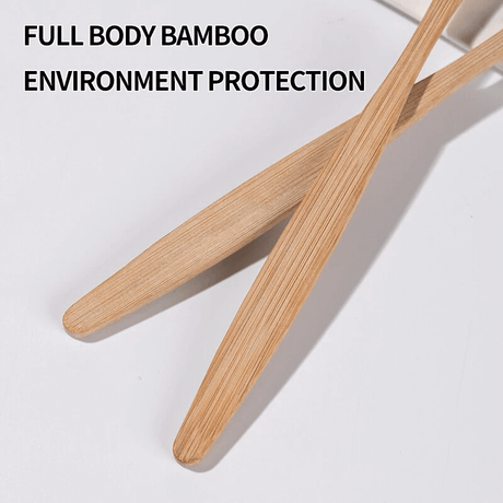 10st Miljövänliga Färgglada Bambu Tandborstar
