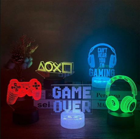 3D LED Lampa Gamer