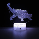 3D LED Lampa Dinosaurie